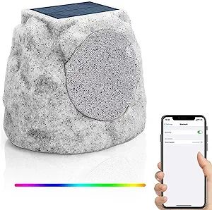 NiceBuy Rock Speakers Outdoor Waterproof Bluetooth Wireless Solar Powered Rock Speaker System Rec... | Amazon (US)