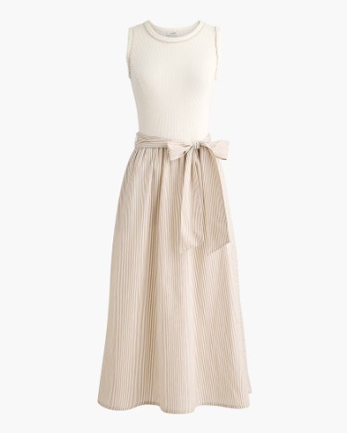Beige bow tie belt detail midi dress 

#LTKSeasonal #LTKSaleAlert