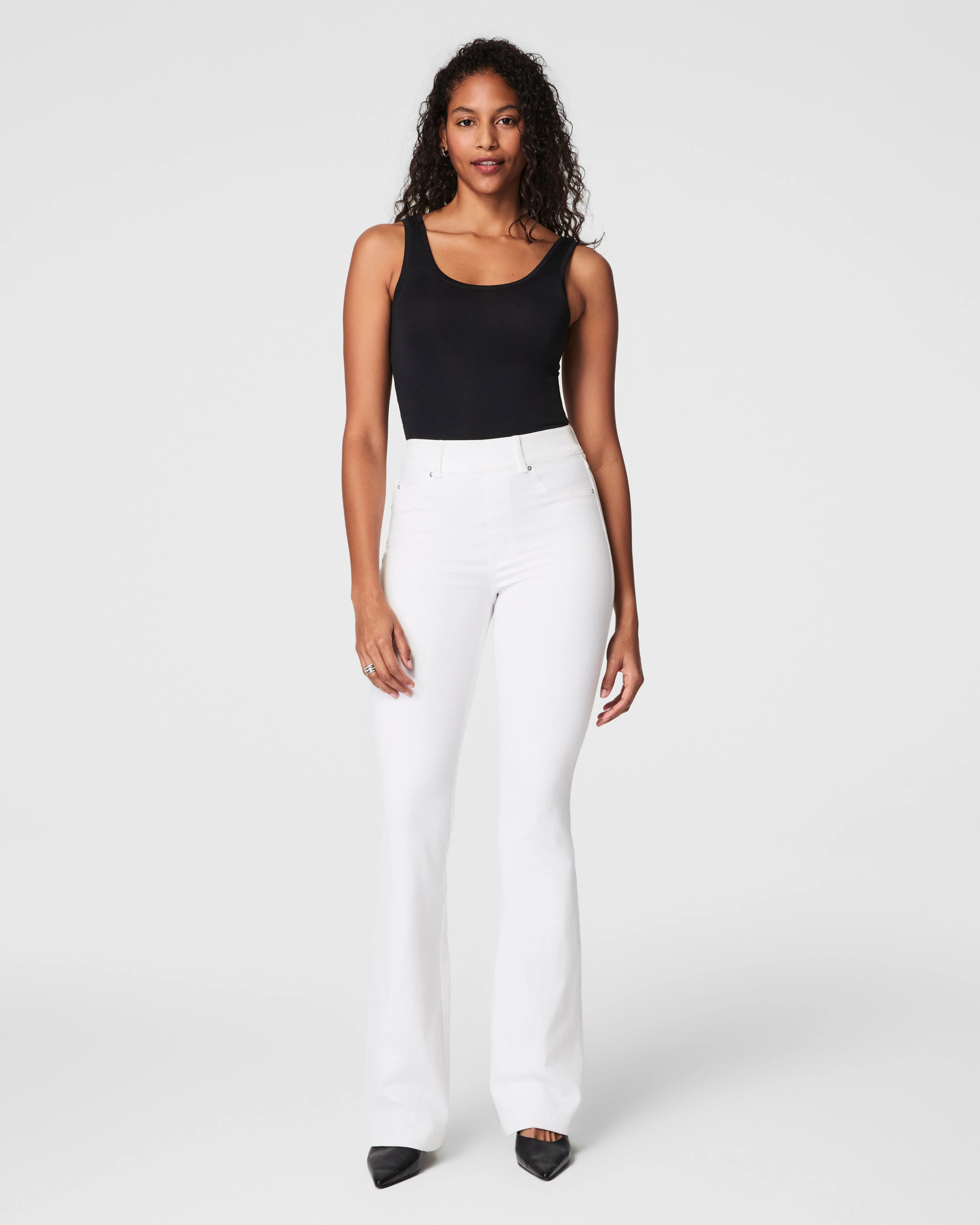 Spanx Women's SPANXshape Original EveryWear Flare Jeans, White | Spanx