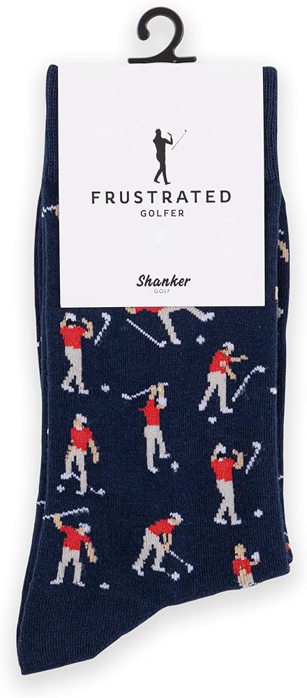 Shanker Golf Socks - Funny Angry Golfer Socks - Funny Golf Gift for Men - 1 Pair per Pack - Size ... | Amazon (US)