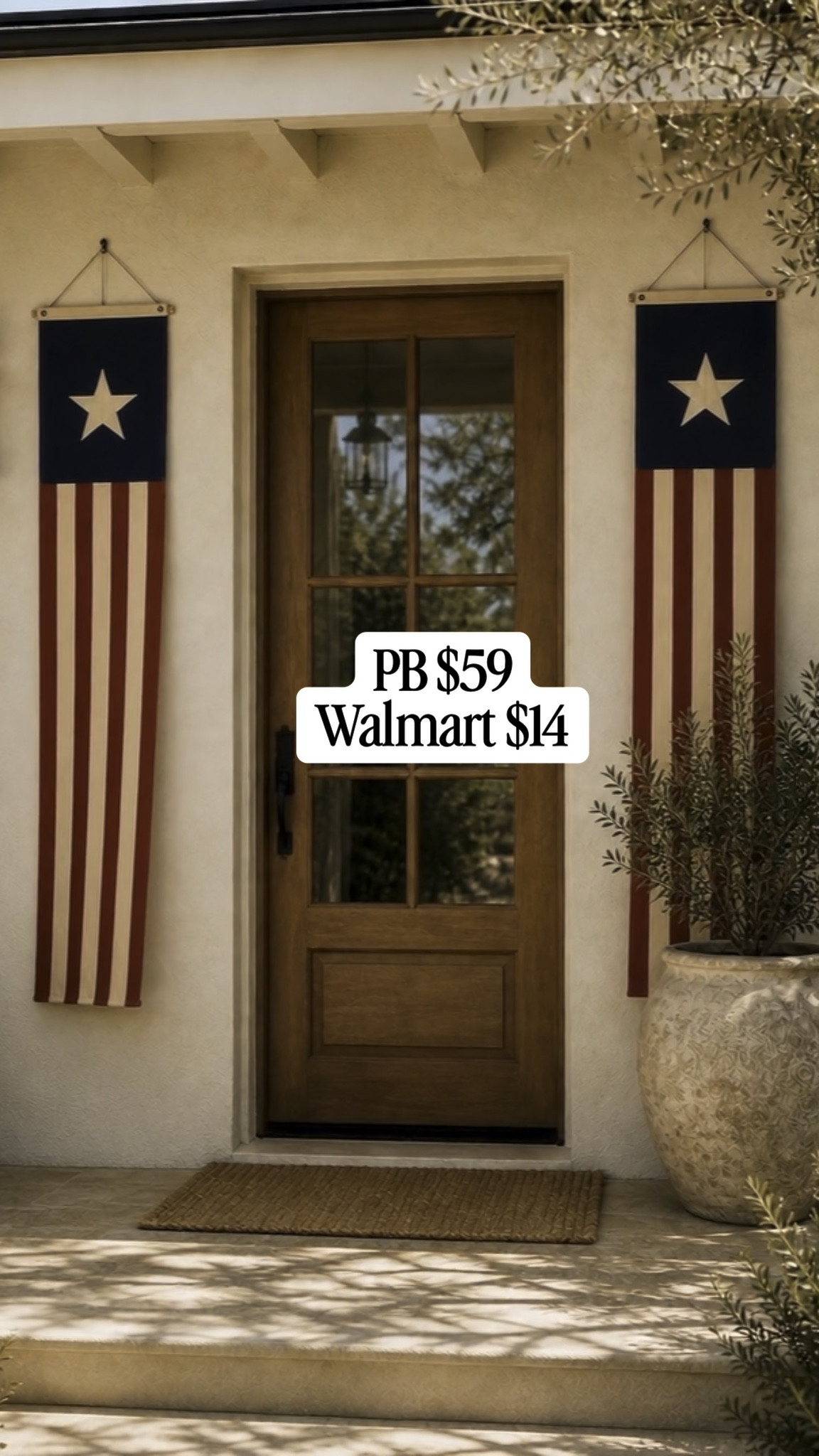 Almost identical the pottery barn one is $59 and the other is 14 patriotic decor front porch patriotic

#LTKSaleAlert #LTKHome