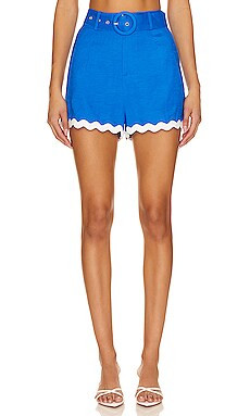 MINKPINK Florence Belted Short in Cobalt from Revolve.com | Revolve Clothing (Global)