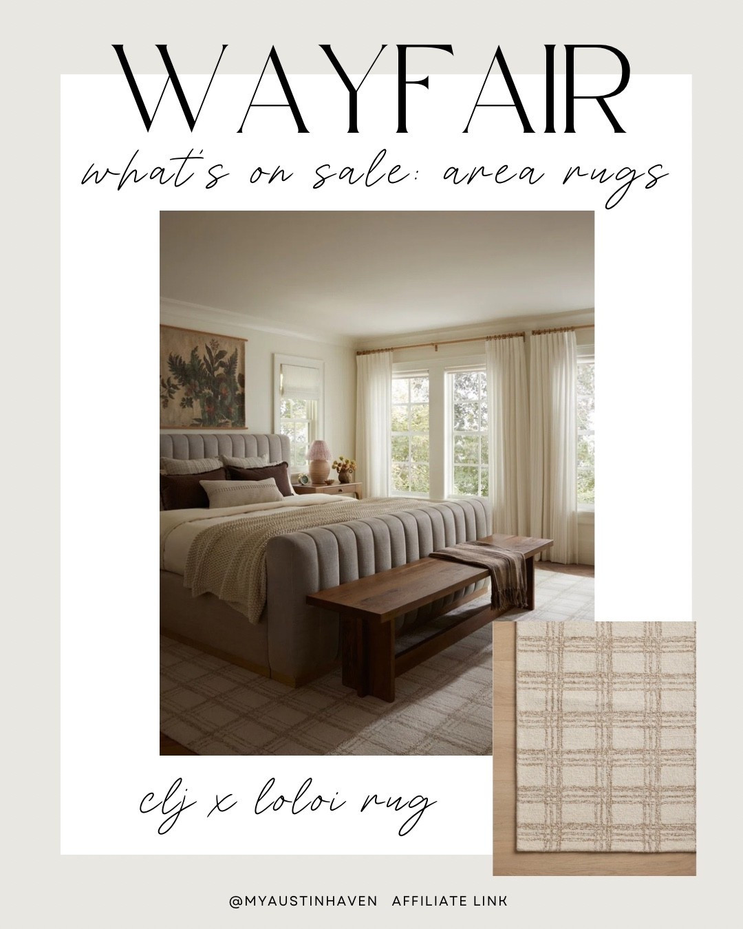 Wayfair Sale - what to add to cart? 🛒✨

This gorgeous CLJ x Loloi Rug! Perfect neutral rug with texture to add subtle detail. Top rated and reviewed.

Loloi rug, Wayfair Sale, Area Rugs, Loloi Sale, Wayfair Finds

#LTKHome #LTKSaleAlert