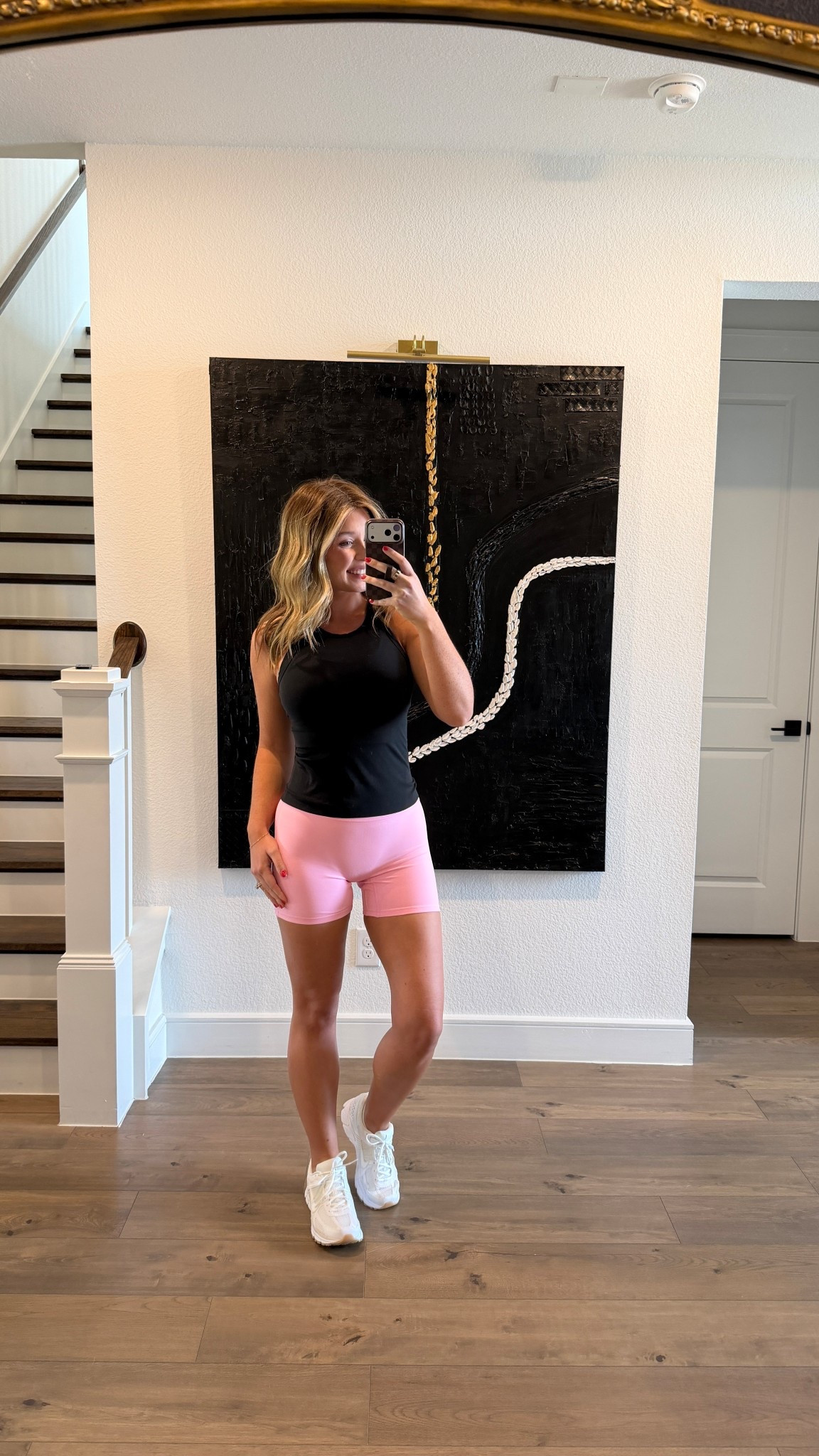 Today’s walk outfit - size 8 tank & bra. Size medium shorts. Shorts have limited sizes left but they are on clearance for a great price. This pink is lined too, so not see through! 

5’7 • 150lbs • 34DDD 

#LTKActive #LTKootd #LTKfitnessgoals