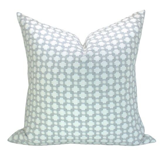 Pillow cover, Betwixt Zinc/Blanc, geometric, Spark Modern pillow | Etsy (US)