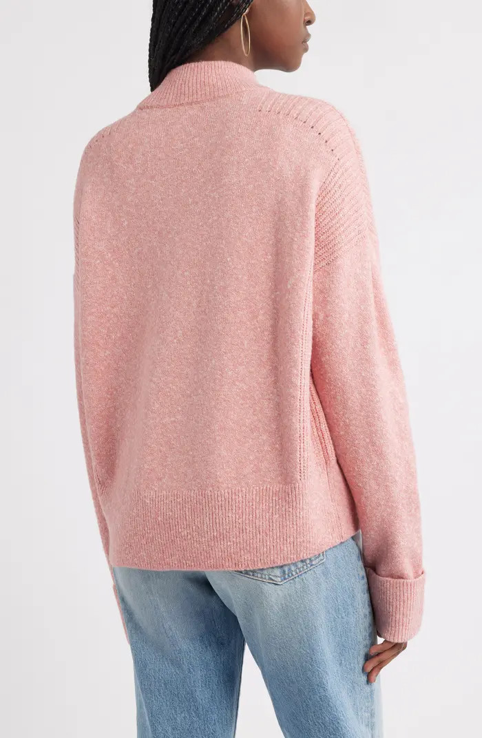 Treasure & Bond Rib Detail Mock Neck Sweater | Nordstrom | Nordstrom