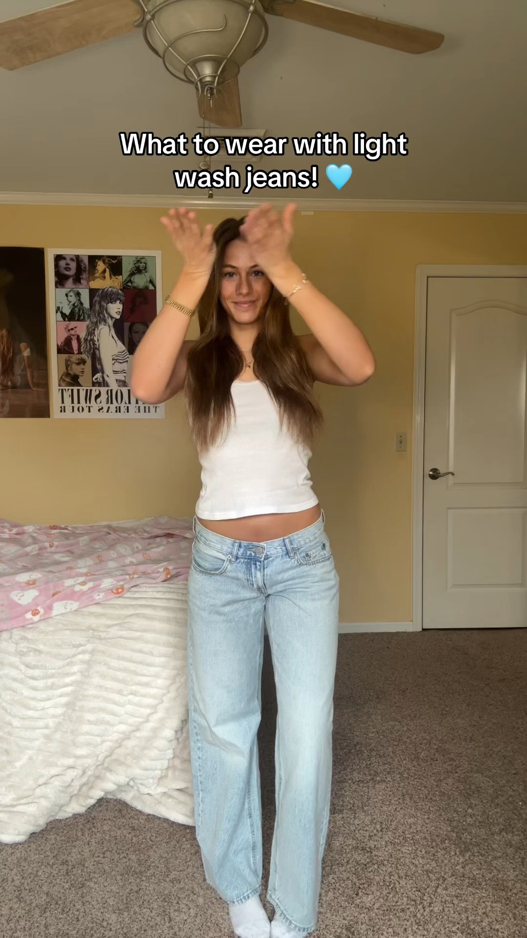 Spring outfit ideas with light wash jeans!
#springoutfits2026 #denim #LTKSpringSale

#LTKootd #LTKSeasonal