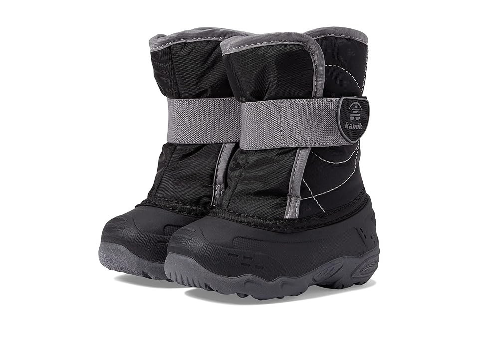 Kamik Kids Snowbug 5 (Toddler/Little Kid) Kids Shoes Black : 10 Toddler M, Textile/Synthetic | Zappos