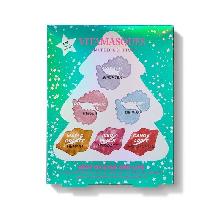 Vitamasques Best of Lip and Eye Mask Advent Calendar - 6ct | Target