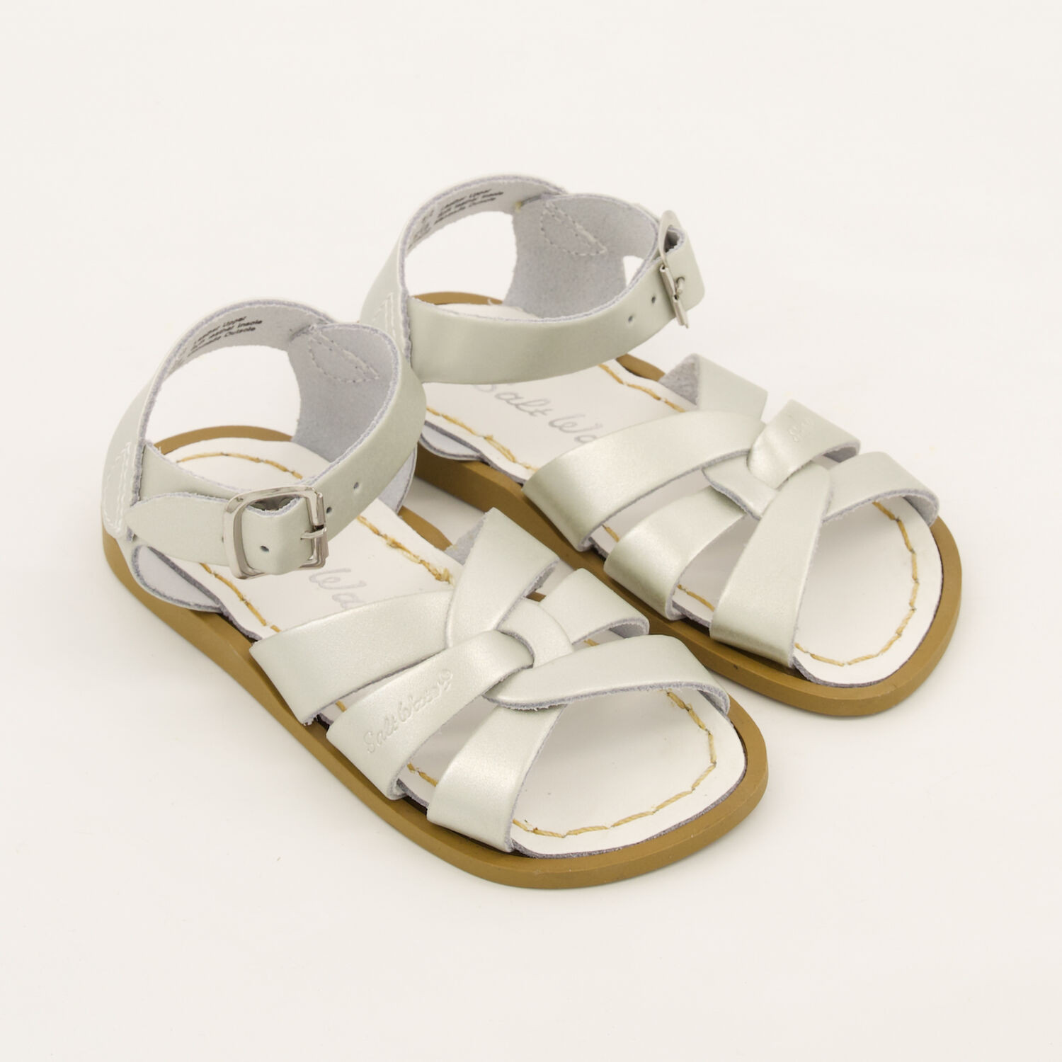 Silver Leather Sandals | TK Maxx