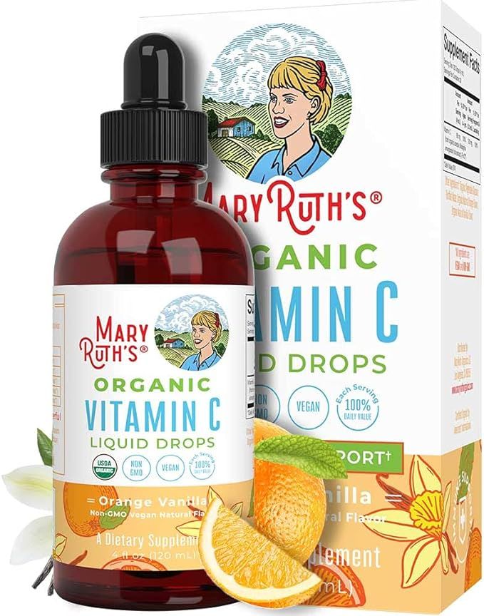 Toddler Vitamin C Drops by MaryRuth’s | Vegan Vitamin C Supplement for Ages 1-3 | Immune Suppor... | Amazon (US)