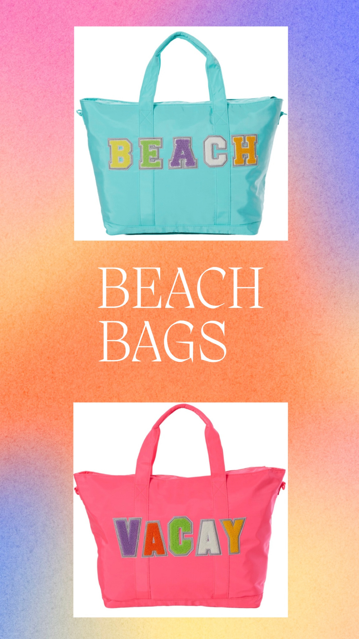 Beach bags for $30! 

#LTKFind #LTKunder50 #LTKSeasonal