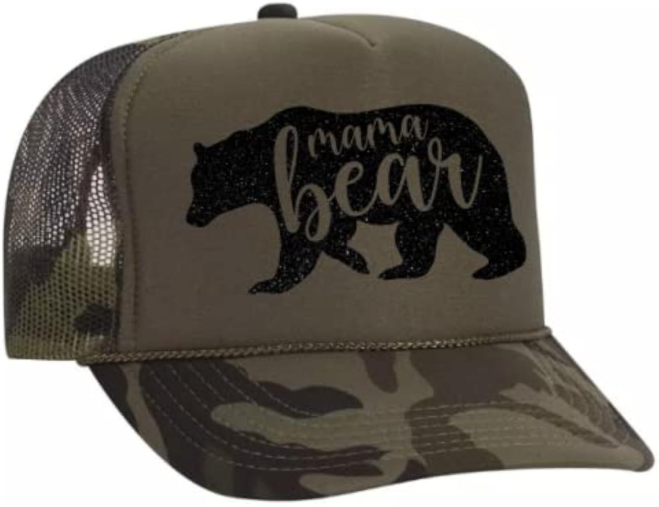 Mama Bear - Glitter Trucker Hat | Amazon (US)