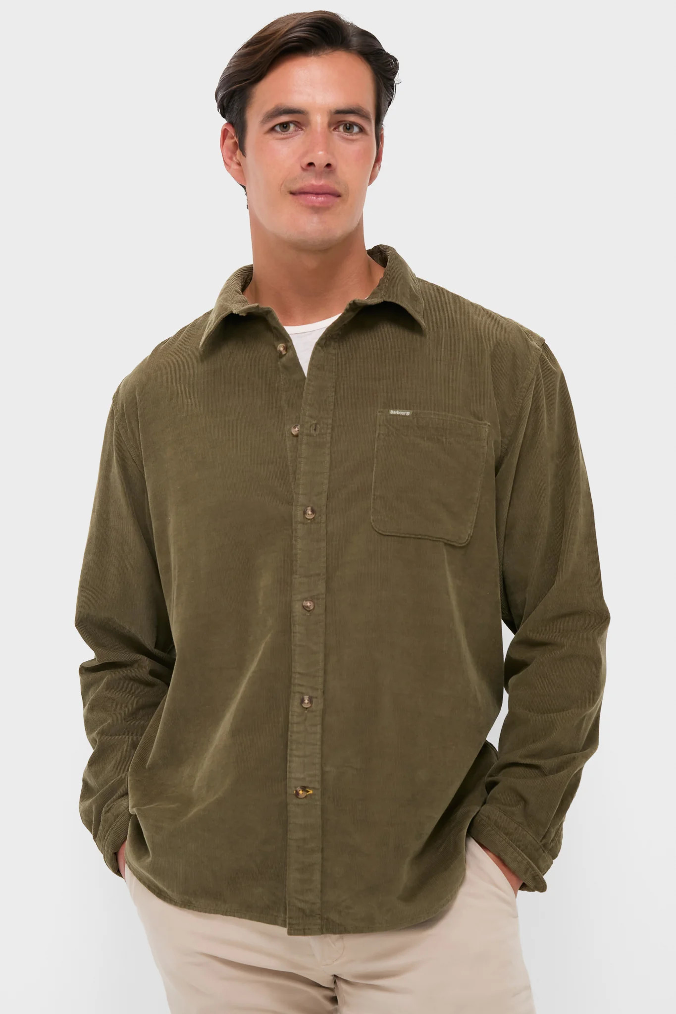 Olive Bramside Relaxed Cord Shirt | Tuckernuck (US)