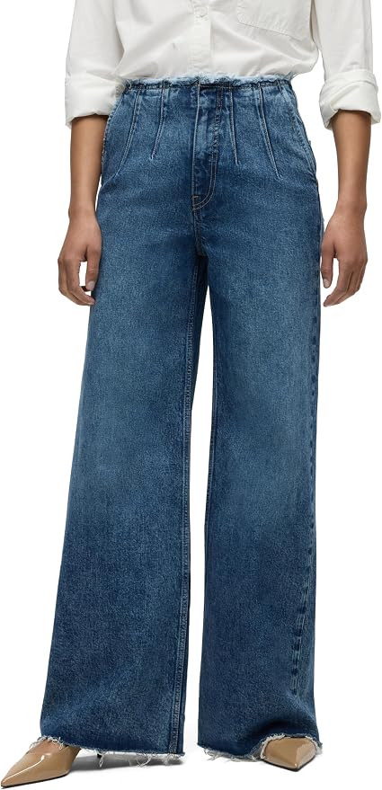 Hudson Womens James High Rise Wide Leg Jean | Amazon (US)