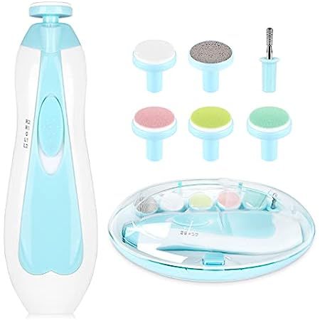Baby Nail Trimmer File with Light Safe Electric Nail Clippers Kit for Newborn Infant Toddler Kids To | Amazon (US)