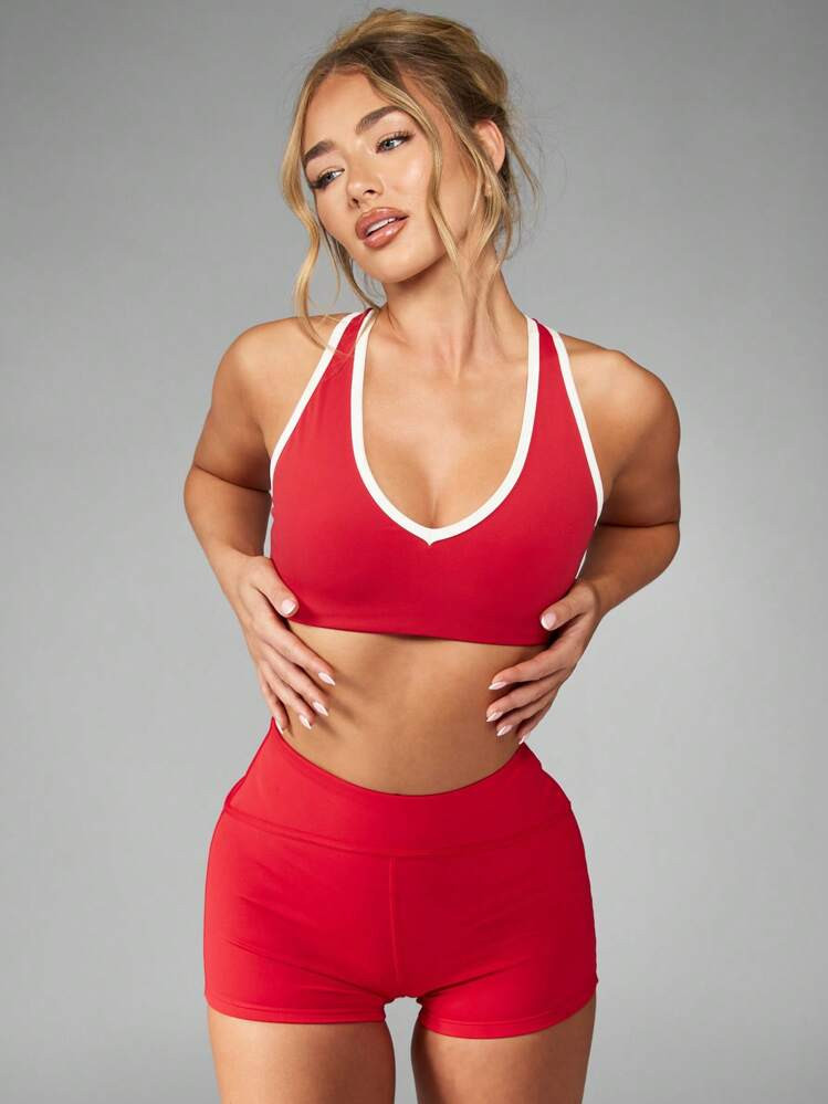 Missguided X Playboy High Impact Cross Back Sports Bra Athletic Workout Fitness Running Training Dance Gym Yoga High Support Performance Activewear Athletic Base Layer | SHEIN