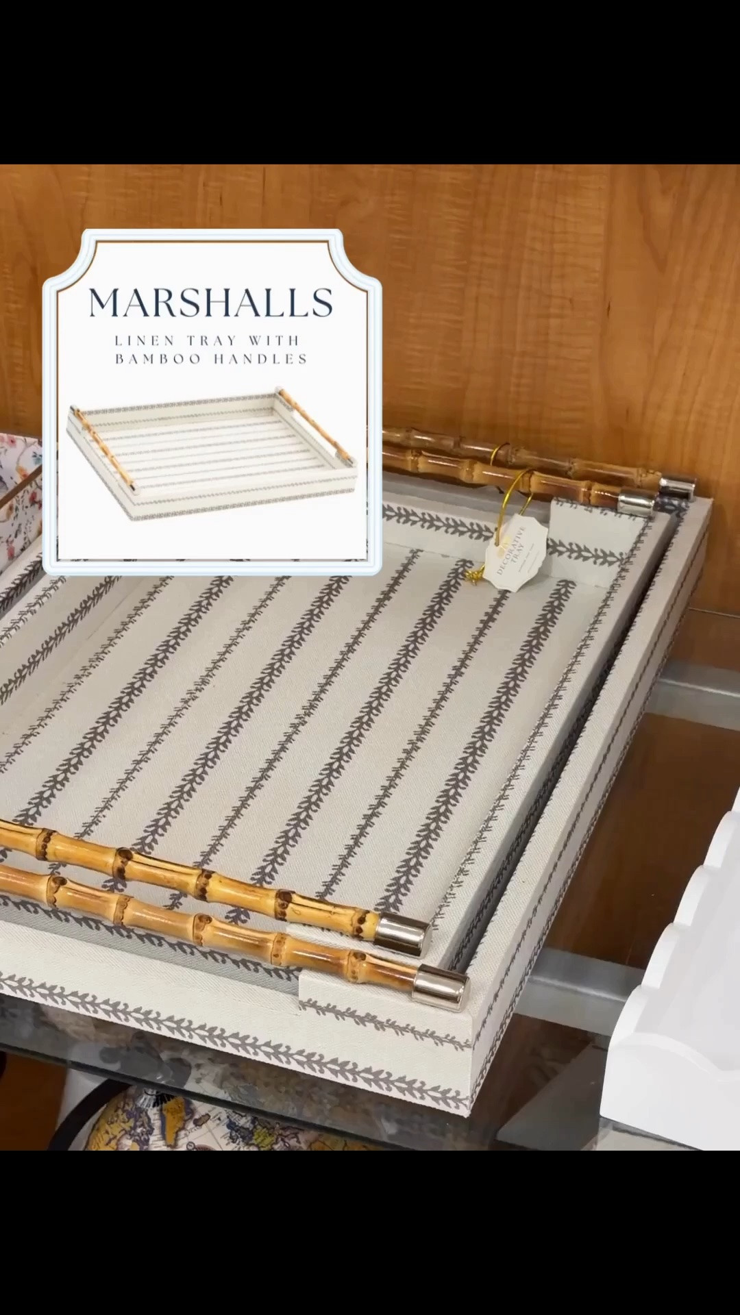 The prettiest coastal tray find 🤍🌿 This linen tray with bamboo handles from Marshalls looks SO much more expensive than it is! The classic bamboo + neutral linen combination is giving major Serena & Lily / designer coastal style for less.

Perfect for styling on a coffee table, ottoman, kitchen island, or even a bedroom dresser. One of those timeless pieces that works beautifully with coastal, grandmillennial, traditional, and Hamptons-inspired home decor.

🛍️ Linked this find + similar coastal bamboo trays & designer-inspired home decor in my LTK!

#coastalhome #coastaldecor #coastalstyle #bamboodecor #marshallsfinds #homegoodsfinds #designerlookforless #coastalhomedecor

@Marshalls

#LTKHome #LTKSaleAlert