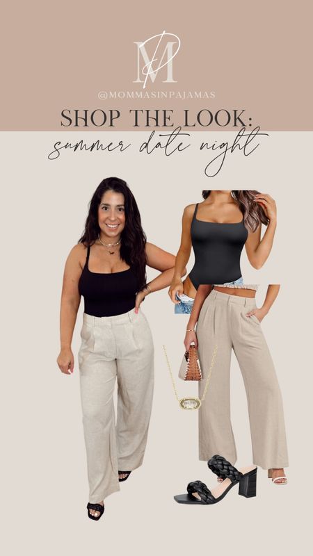 Need some summer date night outfit inspiration? Love this look from Amazon!! The top is a bigger bust friendly bodysuit and the pants are petite friendly!! summer date night look, summer dinner look, dinner date outfit, summer date outfit

#LTKSeasonal #LTKStyleTip #LTKFindsUnder50