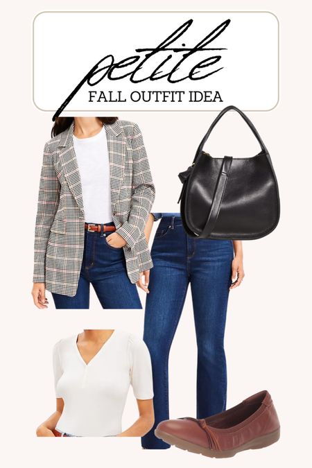 Petite fall outfit idea. Blazer, jeans, and henley also come in regular sizes!
Chic shoulder bag 
Comfortable flats 
Loft clothes 

#LTKstyletip #LTKover40 #LTKSeasonal