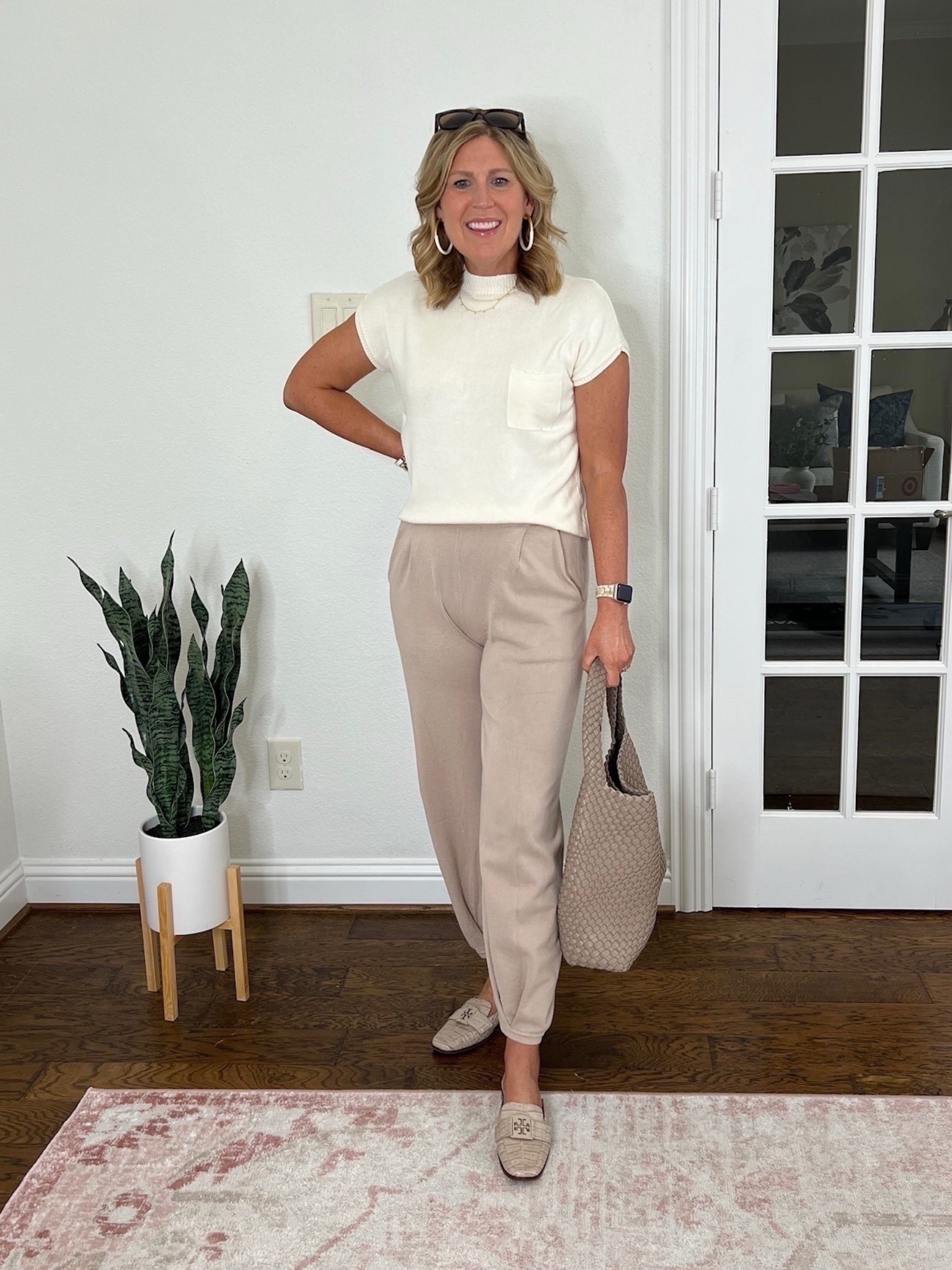 Love this 2-piece lounge sweatsuit from Amazon. Super cute AND comfy! 🤩 Cap sleeve knit crop top. Paired with high waist taper joggers. So FUN! This set is under $20! Material: 88% rayon + 12% polyester.

Easy to dress it up or dress it down. Great for lounge time or chill outings.

Also linking a pair of pointed toe loafers and my woven tote in recycled vegan leather (it is available in 12 colors!) 😍

#LTKParties #LTKItBag #LTKFindsUnder50 #LTKStyleTip #LTKFindsUnder100 #LTKShoeCrush

#LTKootd #LTKWorkwear #LTKPlusSize #LTKBeauty #LTKMidsize #LTKHome #LTKOver40 #LTKPetite #LTKSeasonal #LTKSaleAlert