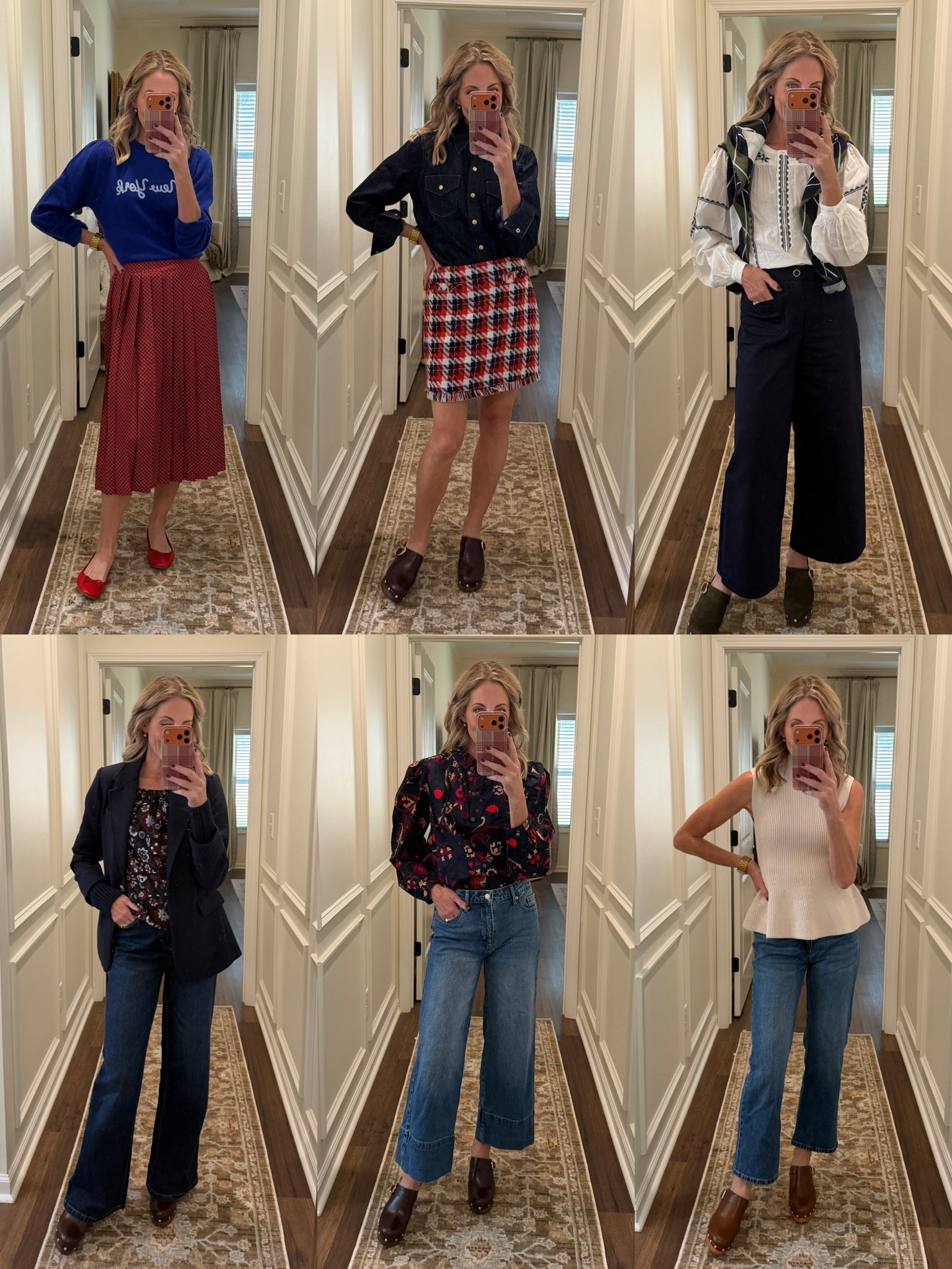 Comment FALL and I’ll send you all the links! Six easy fall outfits from flat lay to real life 🍂 Sharing affordable fall fashion I’d actually wear—cute teacher outfits, fall workwear, casual jeans outfits, sweaters, blouses, skirts and easy layering pieces that make getting dressed simple. These are wearable fall outfit ideas for women over 40 and 50 that work for the classroom, office, weekends and everything in between. Which look is your favorite?

fall outfits for women, fall fashion 2026, women over 40 style, women over 50 fashion, teacher outfits, teacher fashion, fall work outfits, affordable fall fashion, casual fall outfits, workwear for women, fall outfit ideas, everyday fall style, Walmart fall fashion @Walmart

#LTKootd #LTKgrwm #LTKmomlife