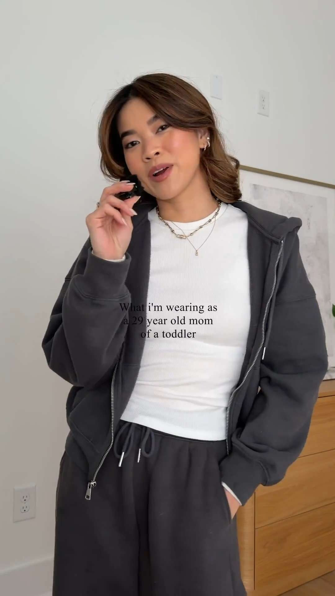 Sizing info: grey up zip small, grey sweatpants XS, White tee XS, Black pants XXS petite, cardigan small, jacket XS!

petite fashion, get dressed with me, outfit inspiration, ootd, nashville outfit, Nashville influencer, petite style, vacation style, casual outfits, mom style, petite pants, winter dress, winter outfit, winter pants, winter outfit inpso, winter outfit idea, winter top, winter style, winter sweater, cozy sweater, cold weather sweater, cold weather outfit, winter bag, winter purse, mom outfit,  

 #LTKgrwm #LTKootd #LTKmomlife