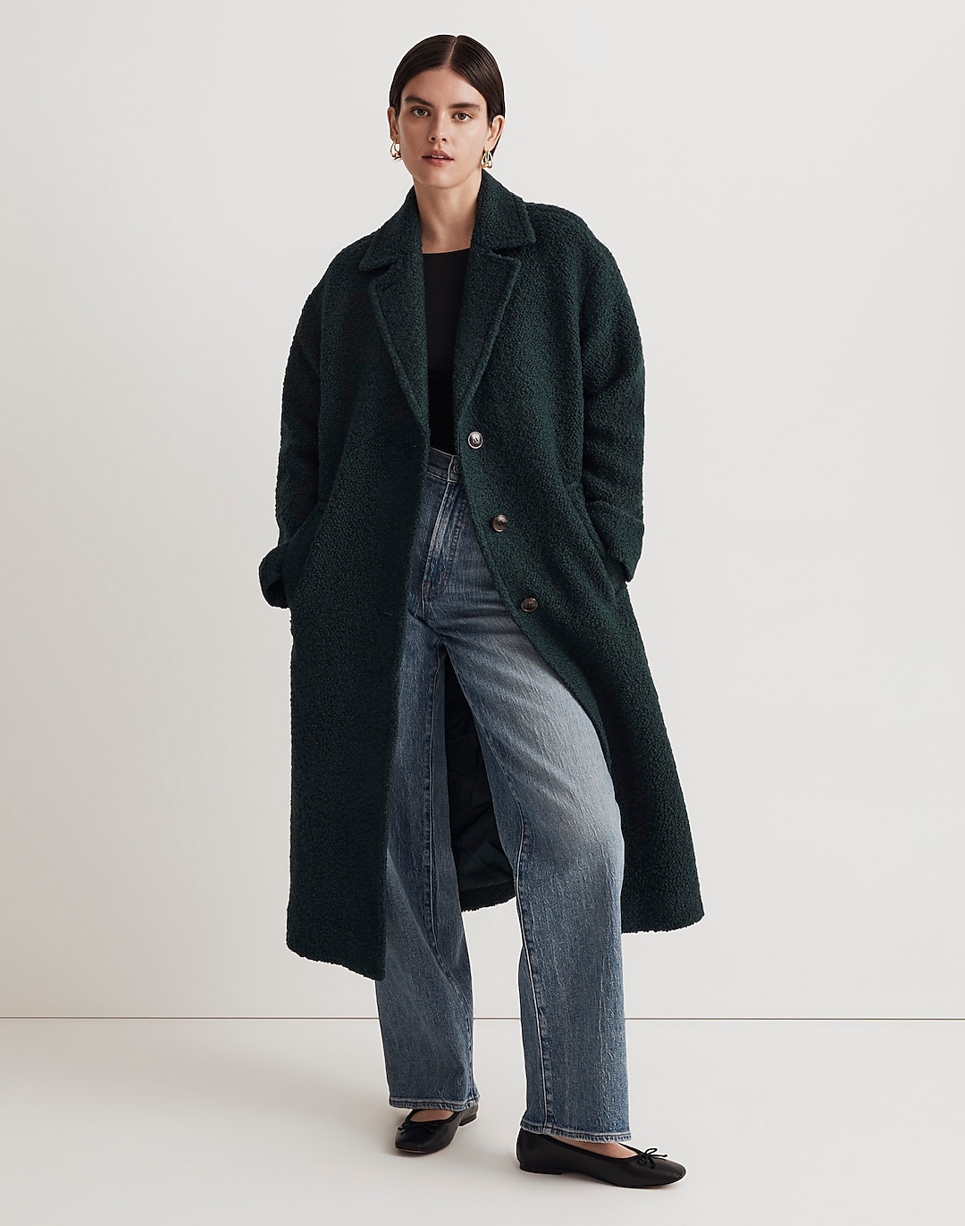 The Alonzo Coat in Boucl&eacute; | Madewell