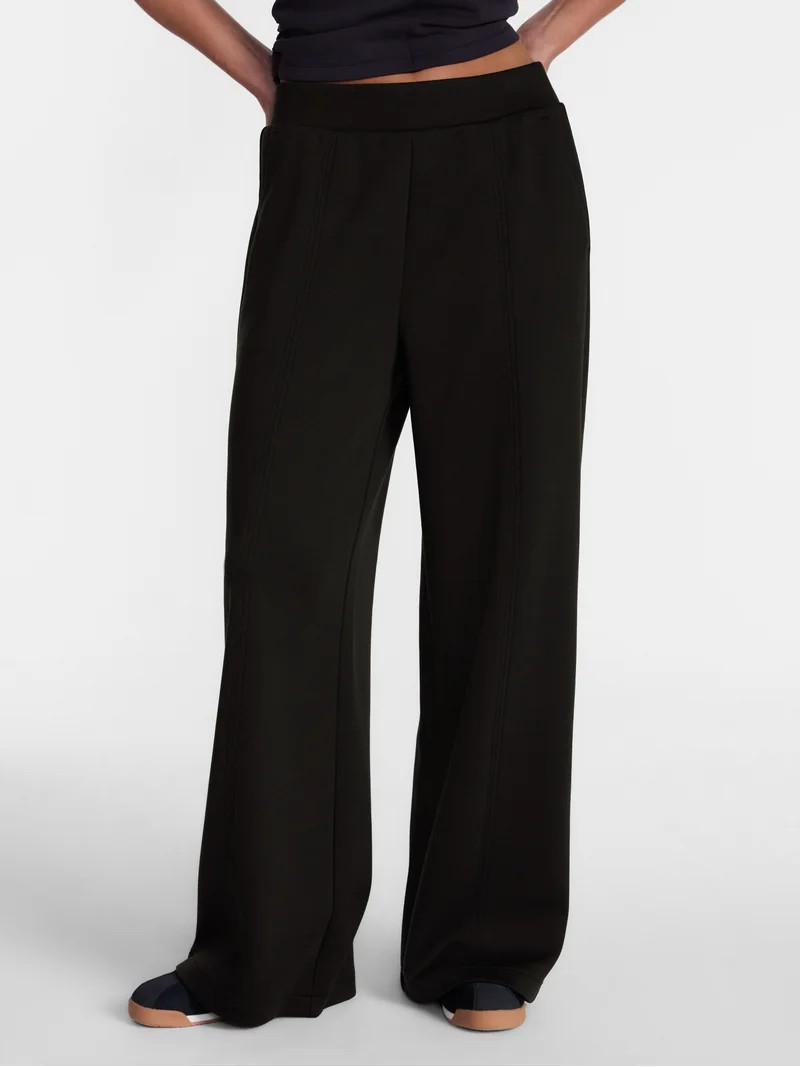 Avia Women's ScubaKnit Wide Leg Pants, Sizes XS-XXXL | Walmart (US)