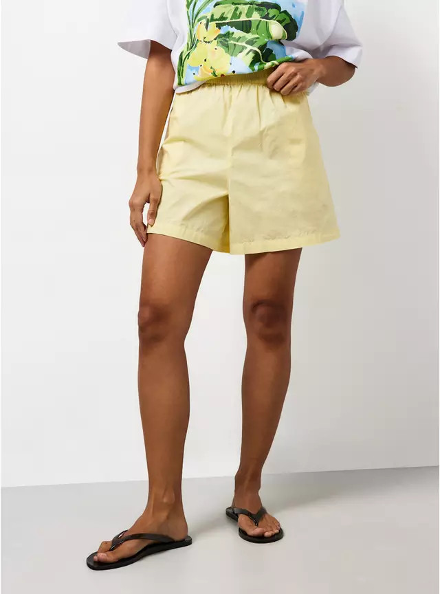 Buy Yellow Poplin Shorts 16 | Shorts | Tu | Tu Clothing