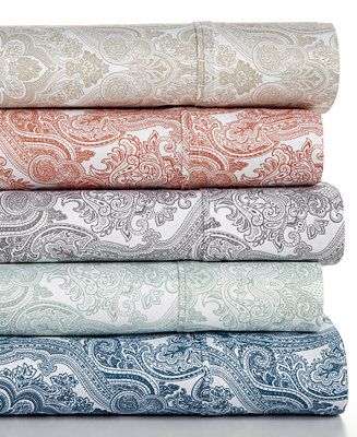 Caprice Paisley 4-Pc Sheet Sets, 350 Thread Count, Created for Macy's | Macys (US)