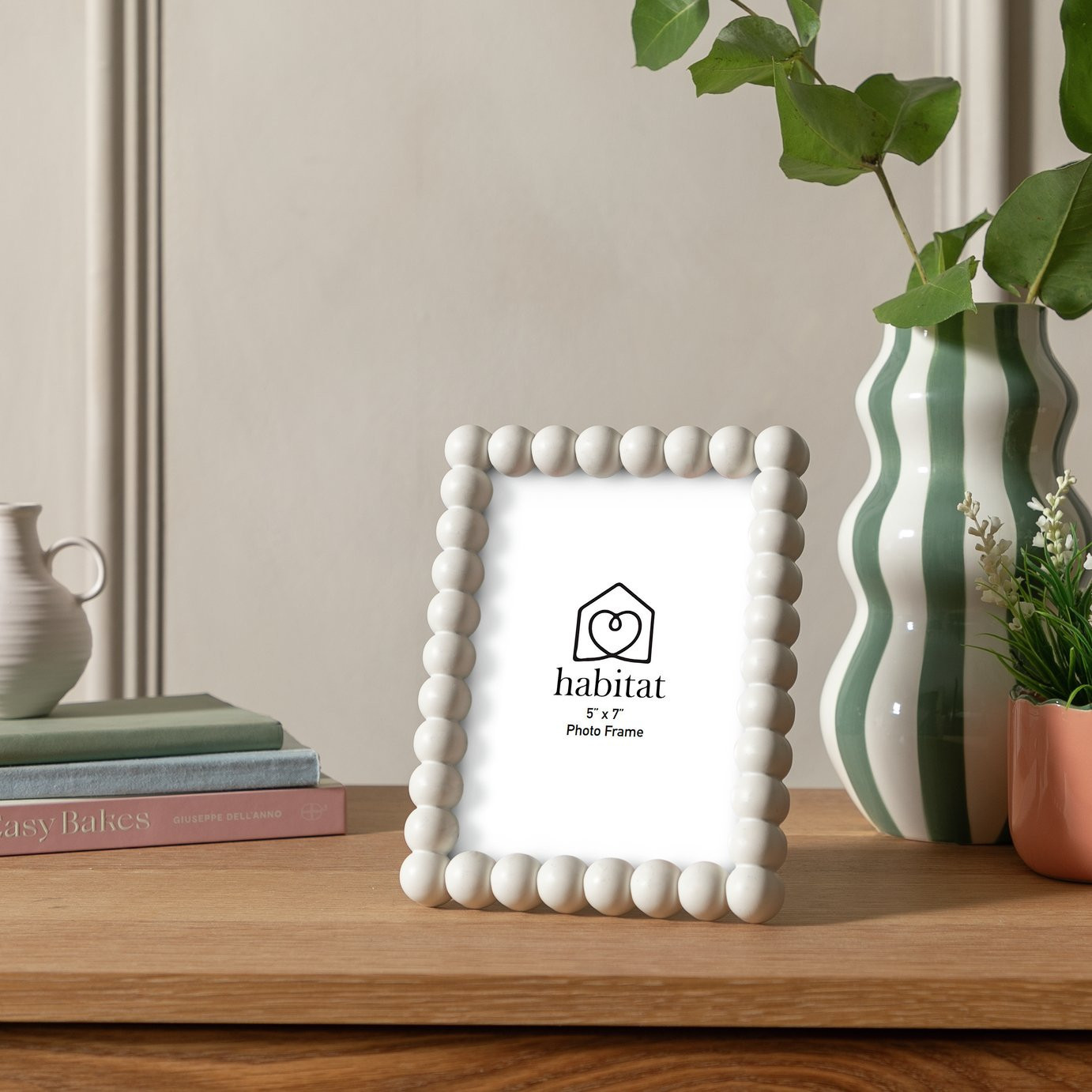 Habitat Bobble White Picture Frame - 5x7 | argos.co.uk