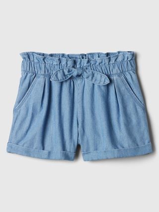 babyGap Chambray Pull-On Shorts | Gap Factory