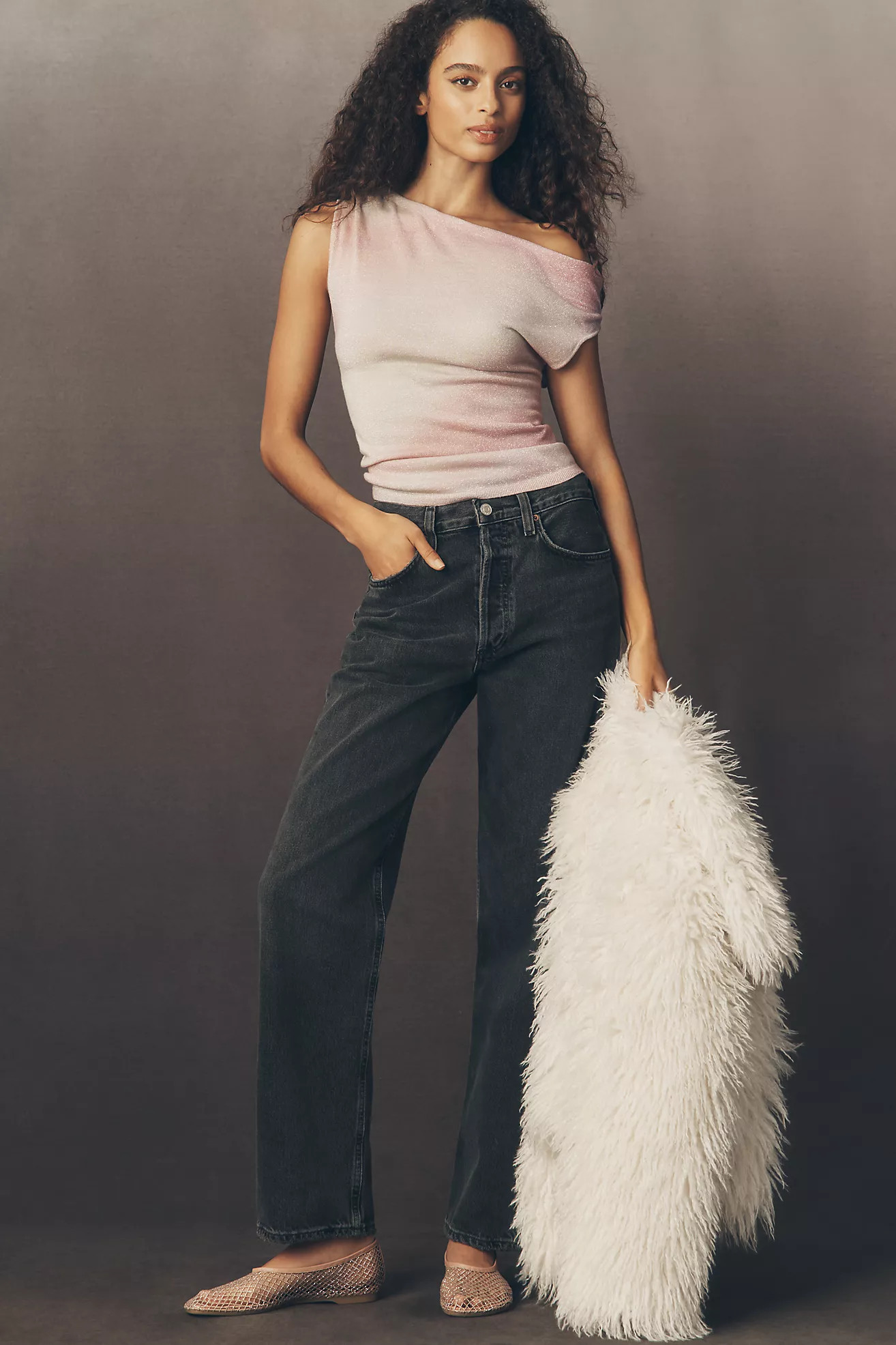 By Anthropologie Off-Shoulder Sweater Tank | Anthropologie (US)