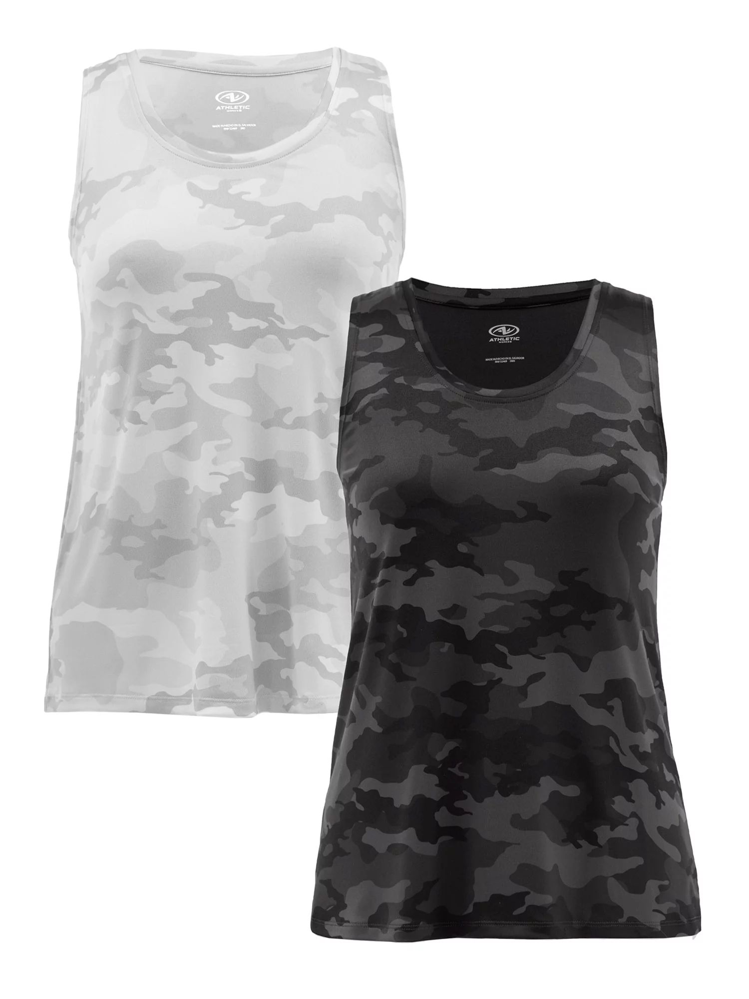 Athletic Works Women's Core Active Racerback Tank, 2-Pack | Walmart (US)