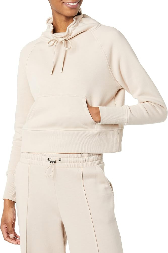Core 10 Womens Super Soft Fleece Relaxed Fit Cropped Cowl Neck Sweatshirt | Amazon (CA)