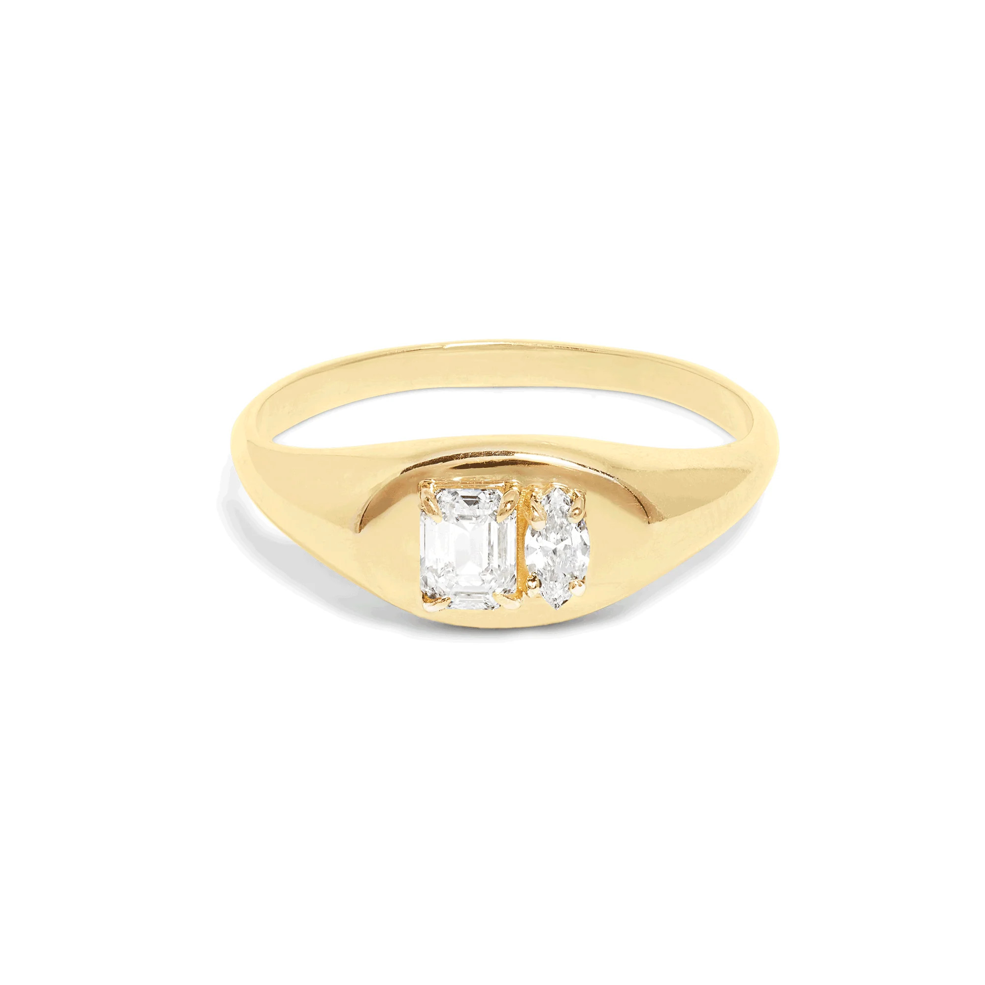 LAB-Created Diamond Soiree Signet | STONE AND STRAND