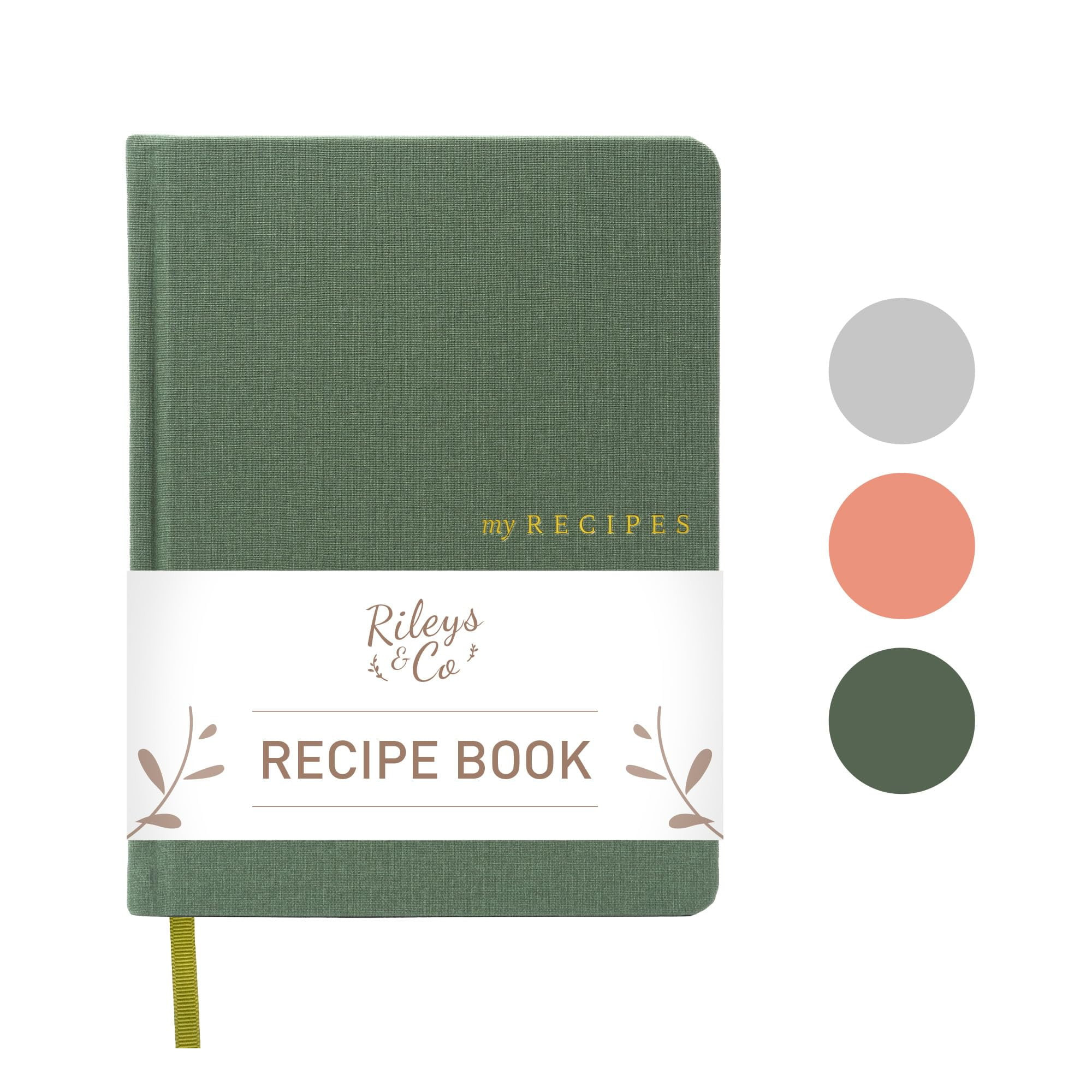 Rileys Recipe Book to Write in Your Own Recipes, 8 x 6" Personal Blank Recipe Notebook, Removable... | Walmart (US)