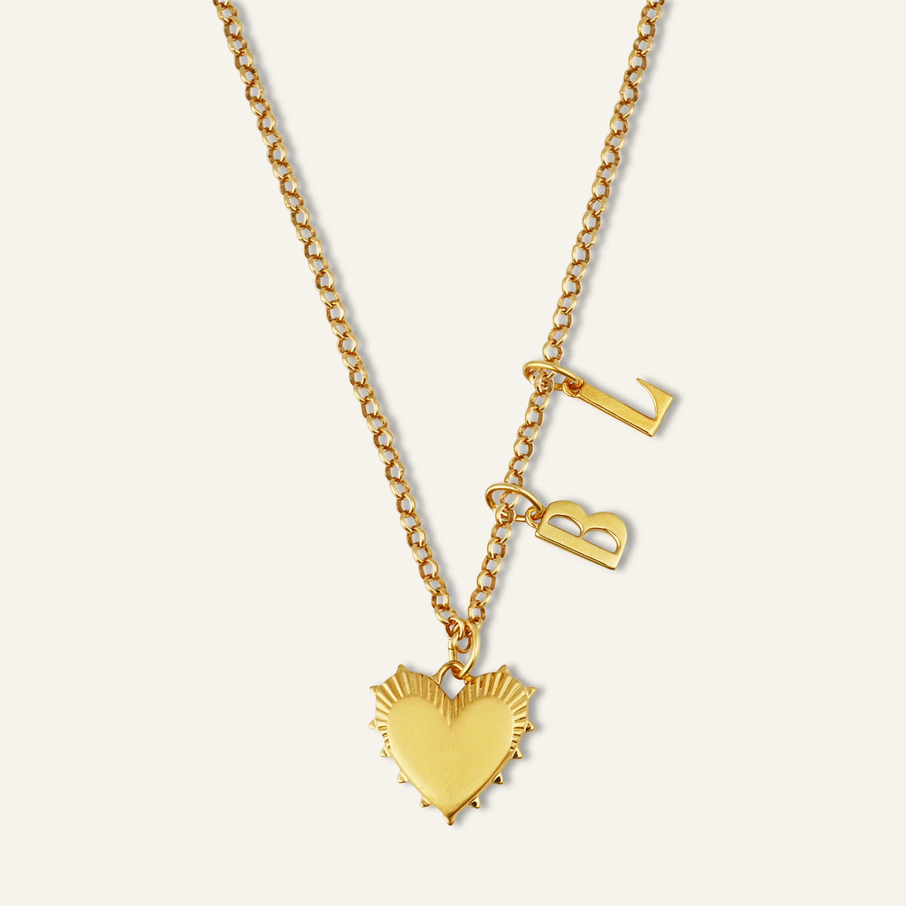 Personalized Small Heart of Gold Necklace | HART