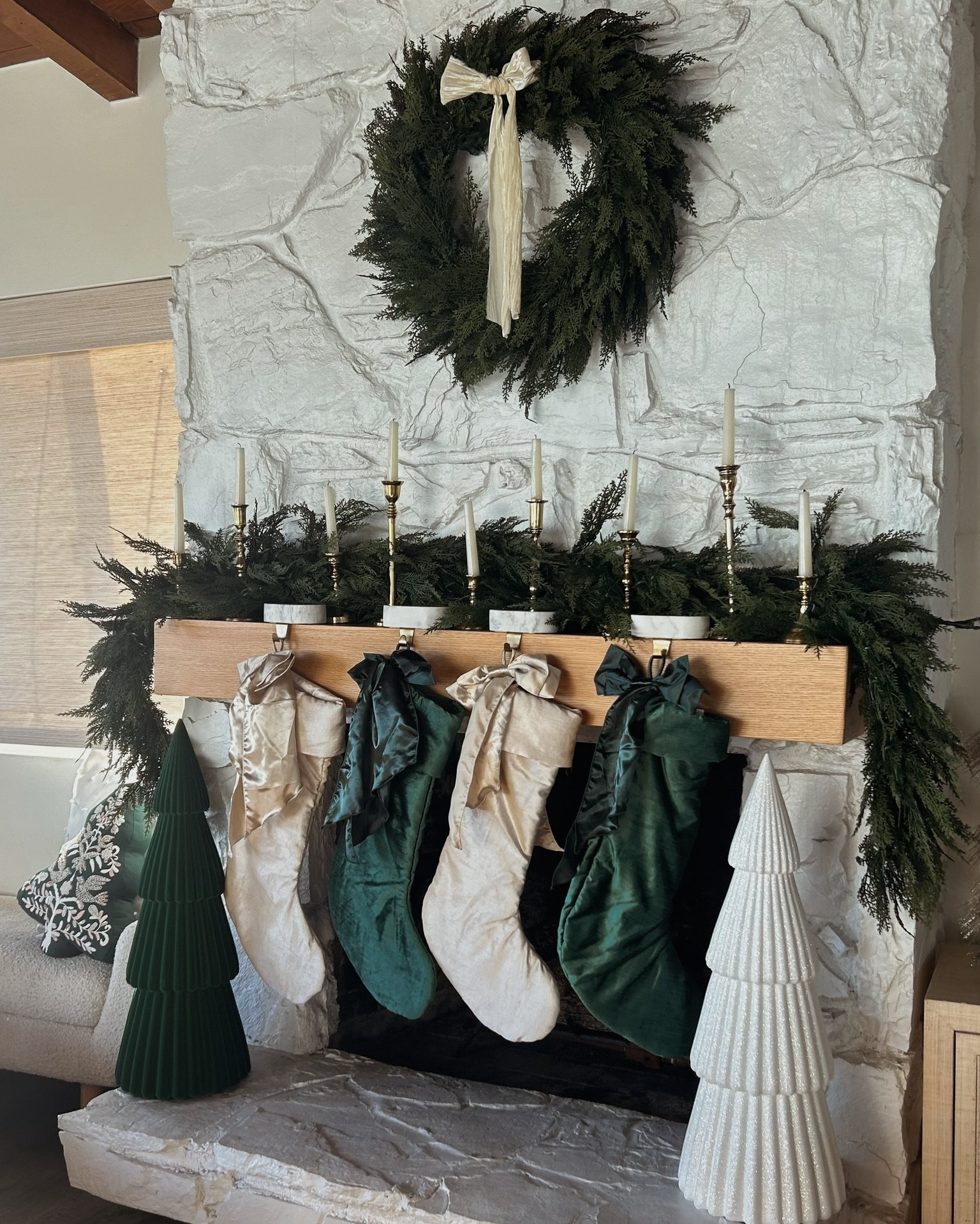 Christmas fireplace mantle 2024

Fireplace decor, Christmas fireplace decor, holiday fireplace decor, stockings, green Christmas decor, neutral Christmas decor, green and white Christmas decor, Christmas garland, pre lit garland, pre lit wreath, Christmas wreath, Christmas stockings, Anthropologie Christmas, Target Christmas, crate and barrel Christmas, pottery barn teen christmass

#LTKHoliday #LTKSeasonal #LTKHome