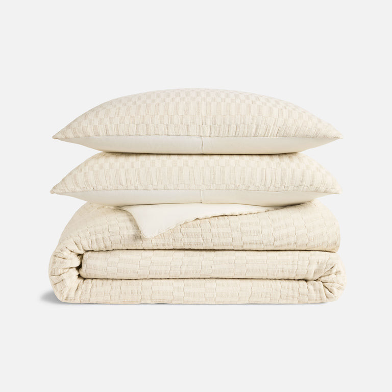 Woven Checkerboard Duvet Set | Brooklinen