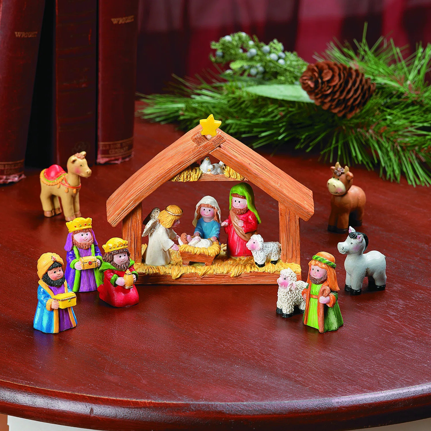 9 Piece Mini Christmas Nativity Set | Wayfair North America