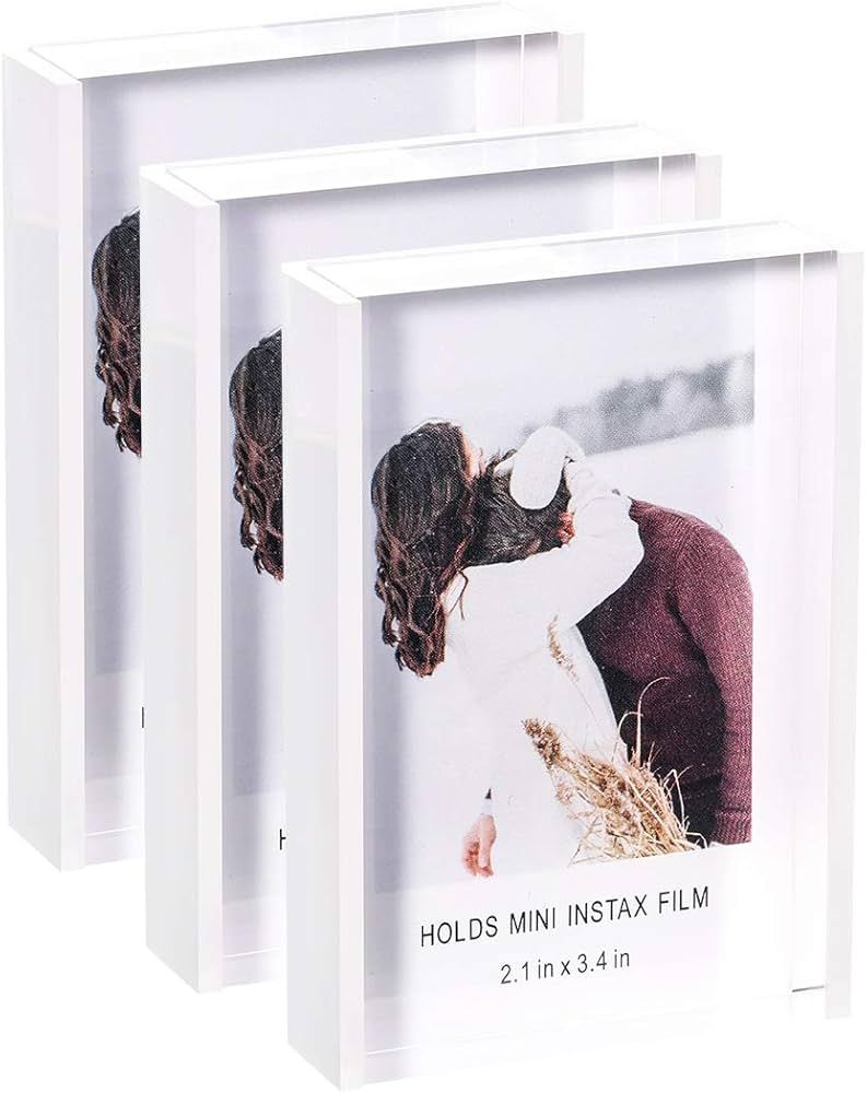 Instax Mini Frames 2x3 Masqudo Polaroid Picture Frame Clear Cute Photo Frames for Tabletop Deskto... | Amazon (US)