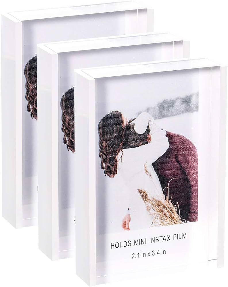 Instax Mini Frames 2x3 Masqudo Polaroid Picture Frame Clear Cute Photo Frames for Tabletop Deskto... | Amazon (US)