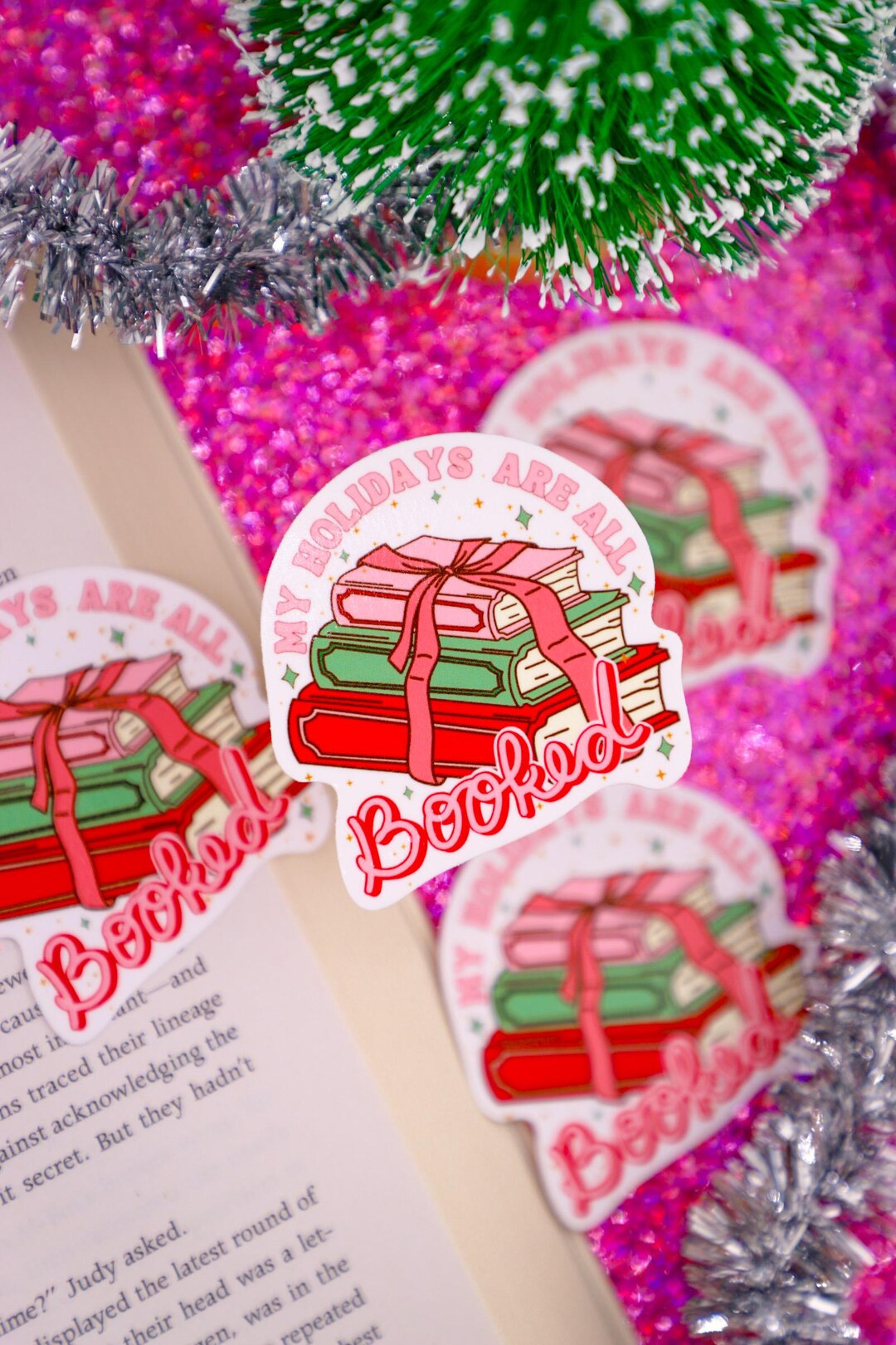 My Holidays Are All Booked Sticker, Laptop, Water Bottle, Kindle Sticker, Book Babe, Bookish, Gir... | Etsy (US)