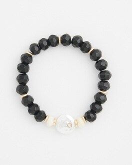 Agate & Mother of Pearl Hero Stretch Bracelet | Chico's