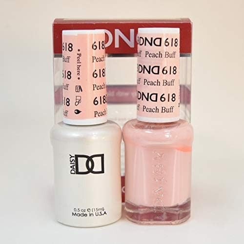 DND Daisy Soak Off Gel Polish Peach Buff 618 full size 15ml LED/UV gel duo NEW | Amazon (US)