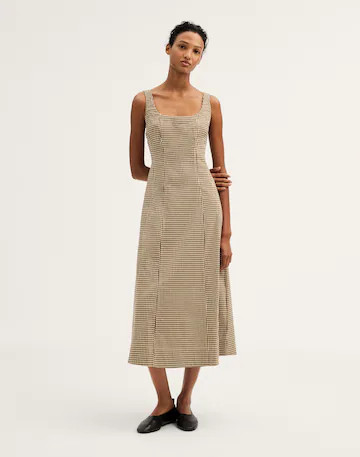 Seamed Scoopneck Midi Dress | Madewell