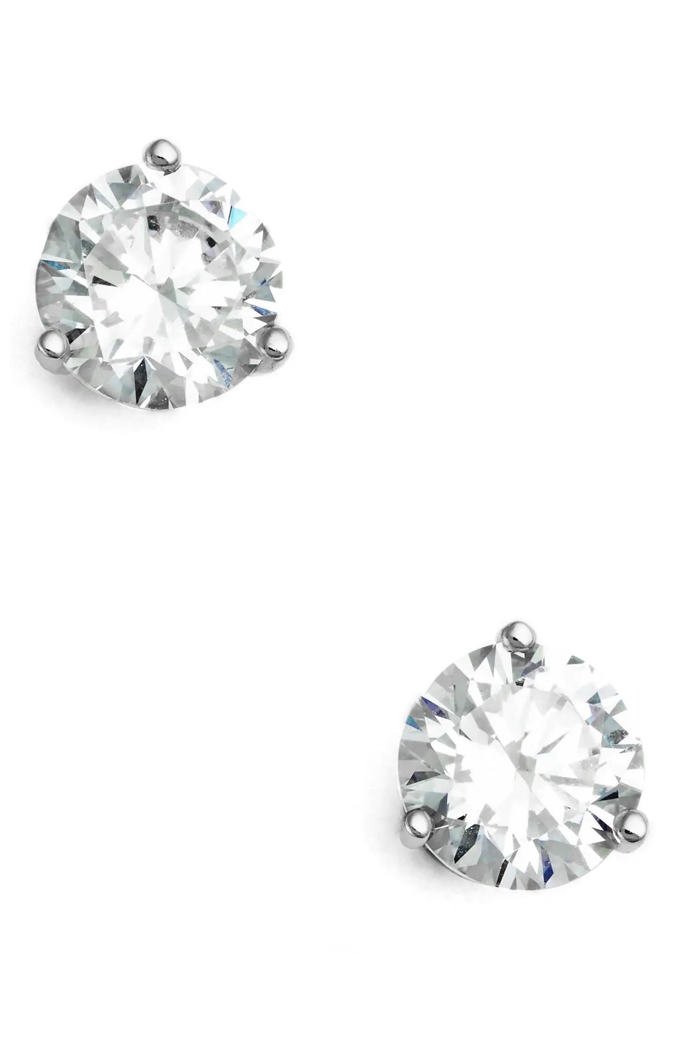 Precious Metal Plated 2ct tw Cubic Zirconia Earrings | Nordstrom