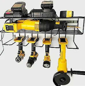c2M Heavy Duty Floating Tool Shelf & Organizer | Wall Mounted Garage Storage Rack for Handheld & ... | Amazon (US)
